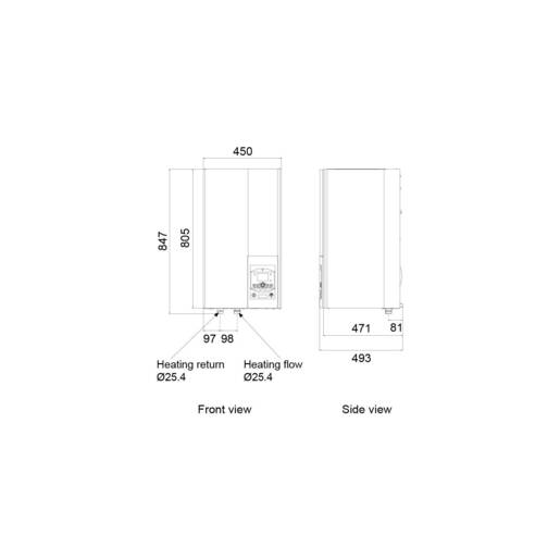 Unidad Interior Split Diseño Integrado Fuijtsu Waterstage Serie Comfort WSYA100ML3