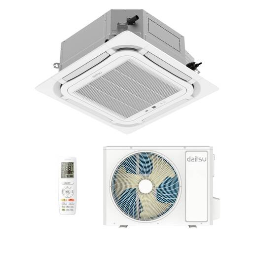 Aire acondicionado 1x1 Daitsu Atlas II split cassette Inverter AUD48TK-DB
