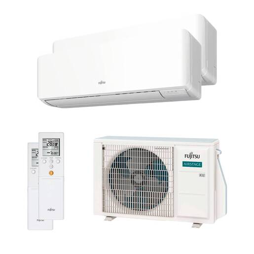 Aire acondicionado multisplit 2x1 Fujitsu ASY2025U11MI-KM (W) con Wi-Fi incluido