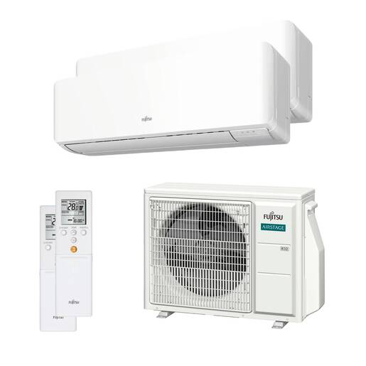 Aire acondicionado multisplit 2x1 Fujitsu ASY4025U11MI-KM (W) con Wi-Fi incluido