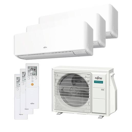 Aire acondicionado multisplit 3x1 Fujitsu ASY3520U3MI-KM (W) con Wi-Fi incluido