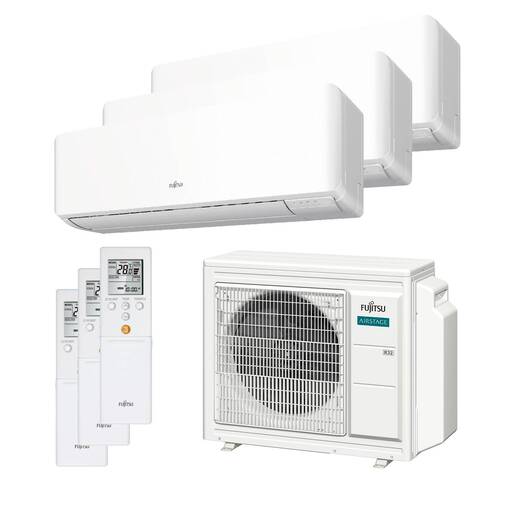 Aire acondicionado multisplit 3x1 Fujitsu ASY3520U3MI-KM (W) con Wi-Fi incluido