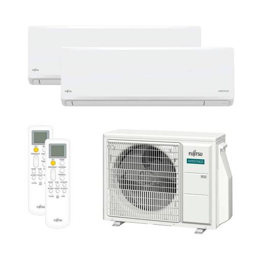 Aire acondicionado multisplit 2x1 Fujitsu ASY3520U11MI-KN (U. Ext. 50) con Wi-Fi incluido
