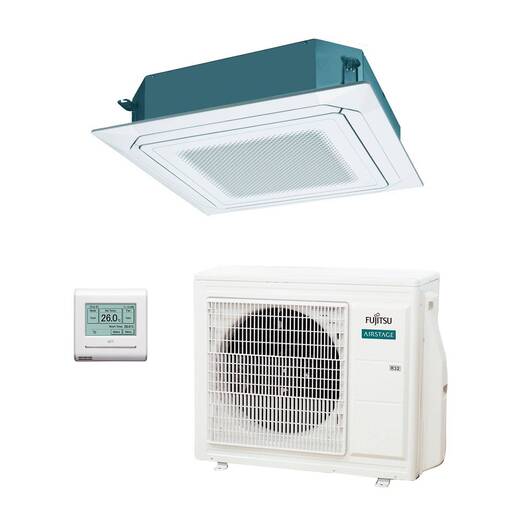 Aire acondicionado 1x1 Fujitsu AUY71-KR split cassette Inverter con flujo circular