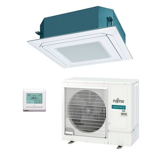 Aire acondicionado 1x1 Fujitsu AUY100-KR split cassette Inverter con flujo circular