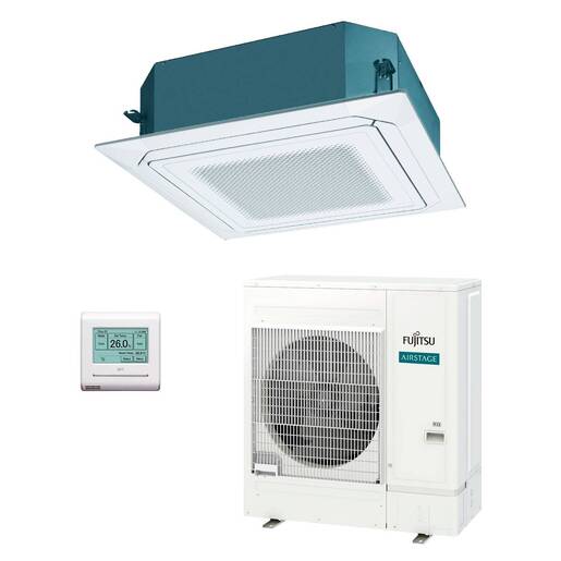 Aire acondicionado 1x1 Fujitsu AUY140-KR split cassette Inverter con flujo circular