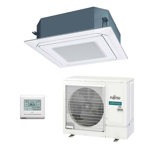 Aire acondicionado 1x1 Fujitsu AUY80-KA split cassette Inverter con flujo circular