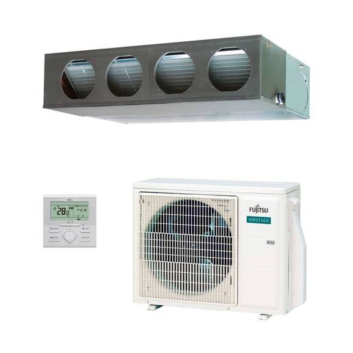 Aire acondicionado 1x1 Fujitsu ACY71K-KA ECO split conducto Inverter media presión