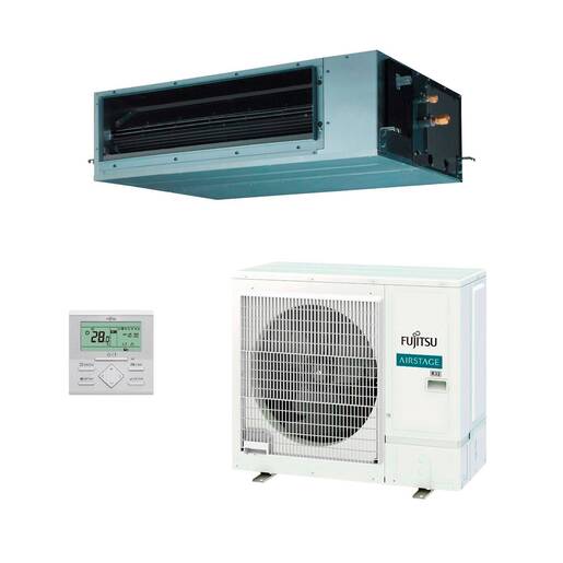 Aire acondicionado 1x1 Fujitsu ACY80-KH split conducto Inverter alta presión