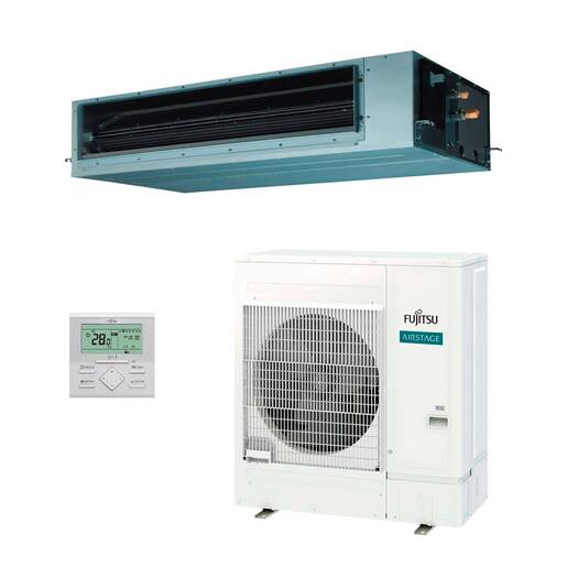 Aire acondicionado 1x1 Fujitsu ACY125-KH split conducto Inverter alta presión