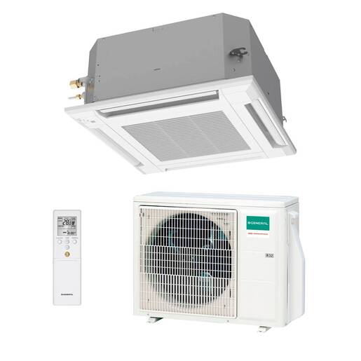 Aire acondicionado 1x1 General AUG18-KV split cassette compacto