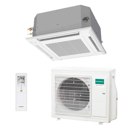 Aire acondicionado 1x1 General AUG24-KA split cassette Inverter