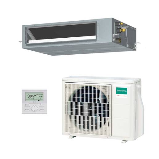 Aire acondicionado 1x1 General ACG24-KMT split conducto Inverter con bomba de condensados
